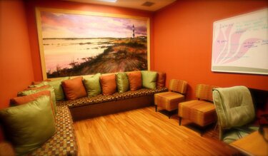 Brookhaven Retreat’s therapy rooms are calm, warm and inviting